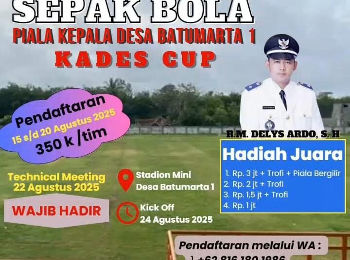 Persego FC Dipastikan Mengikuti Laga Kades Cup di Batumarta I